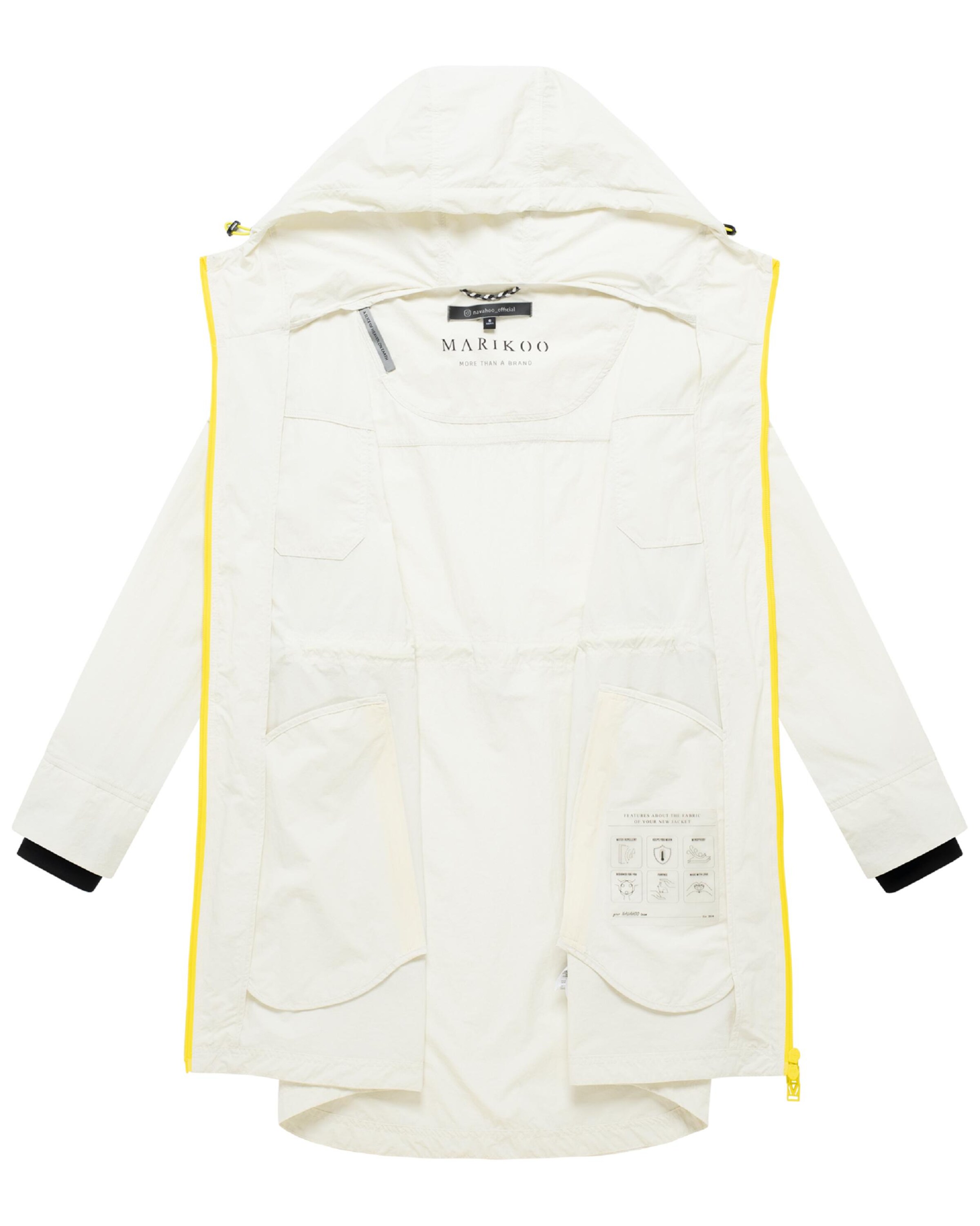 MARIKOO Tussenparka 'Trüffelbonbon 16' in Wit