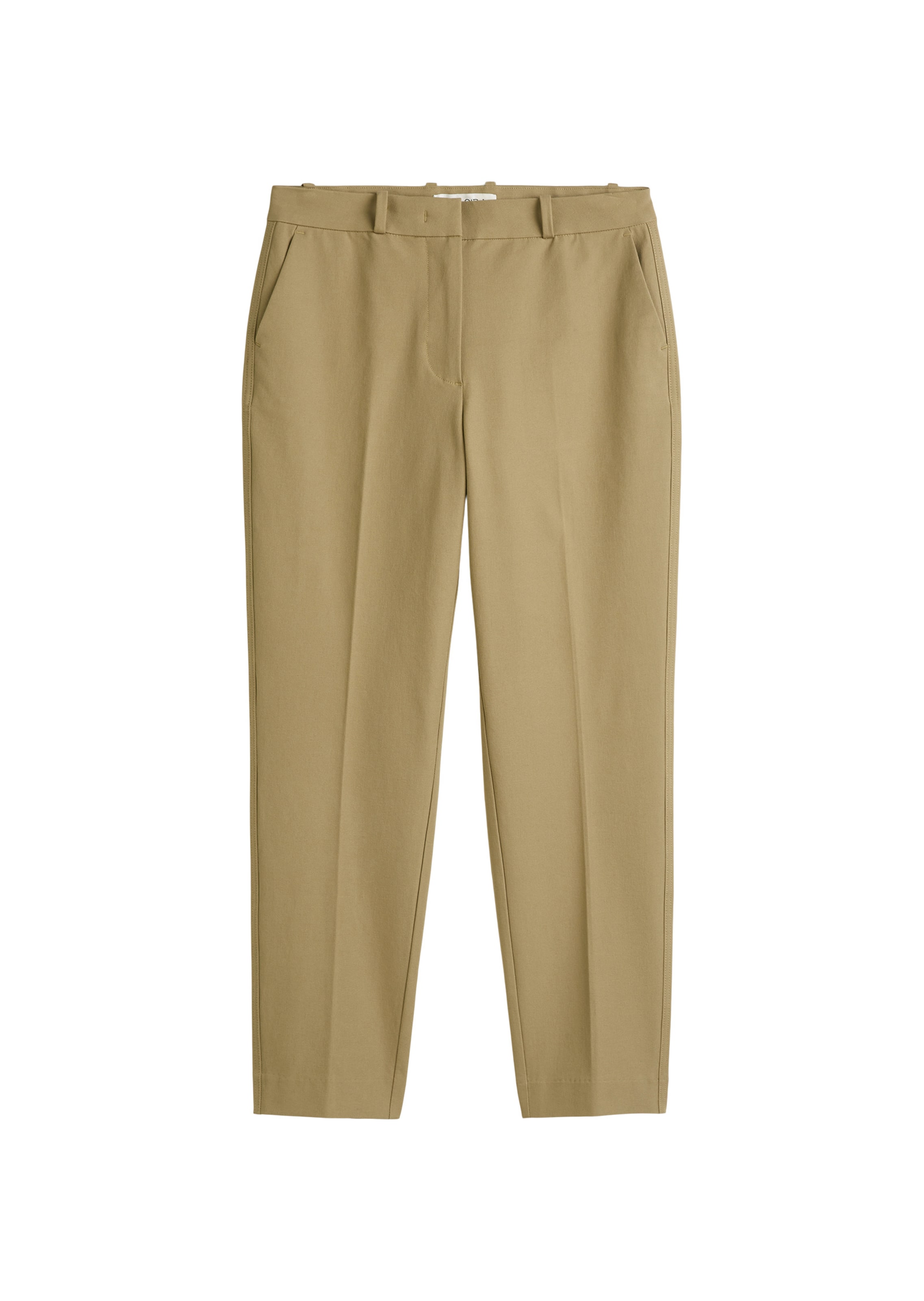 Marc O'Polo Tapered Pantalon in Beige: voorkant