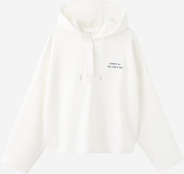 MANGO TEEN Collegepaita 'Estribor' värissä valkoinen: etupuoli