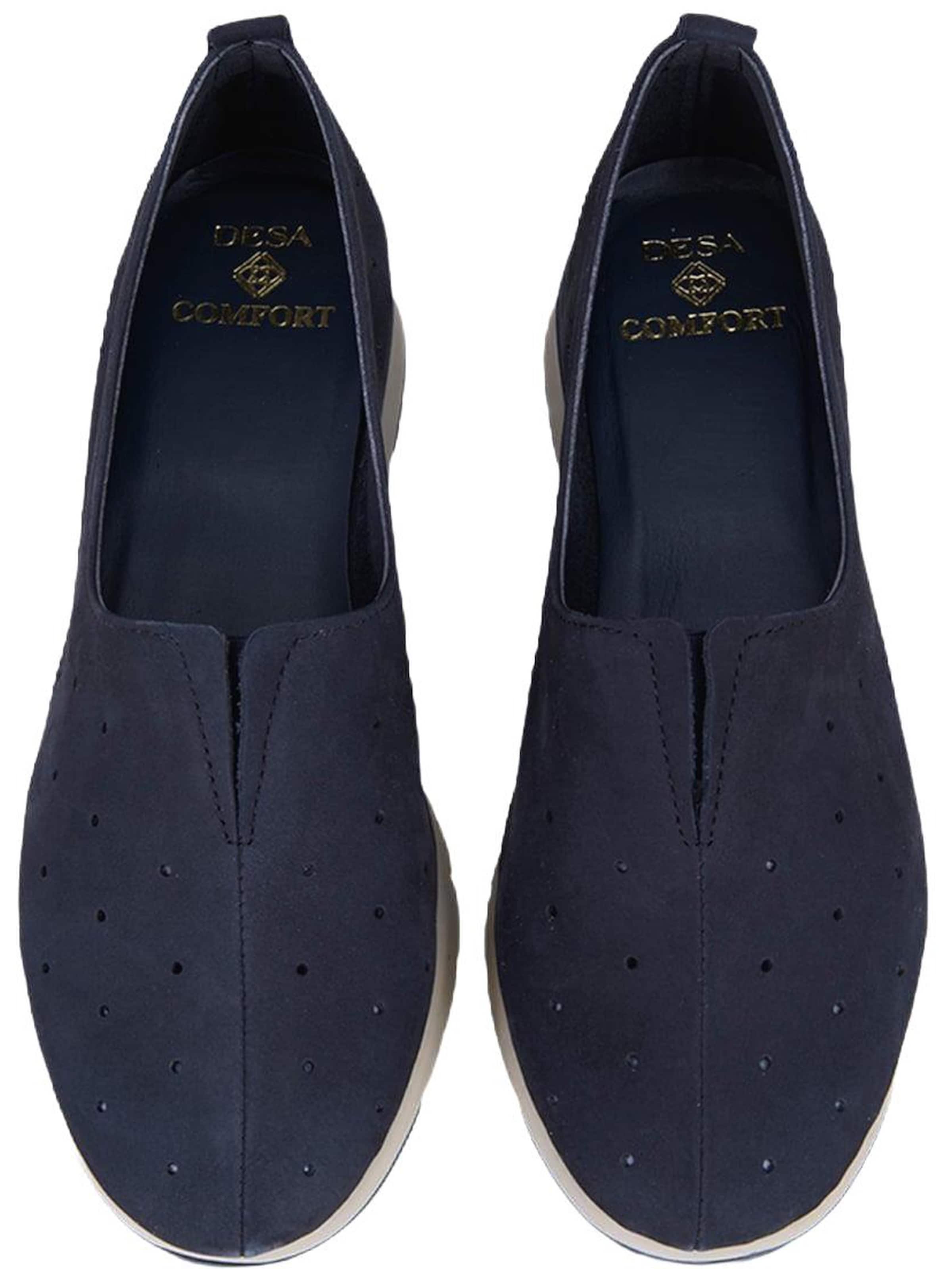 Desa - Zapatos bajos 'DESA Damen DesaComfort Nubukleder Alltagsschuhe' en azul