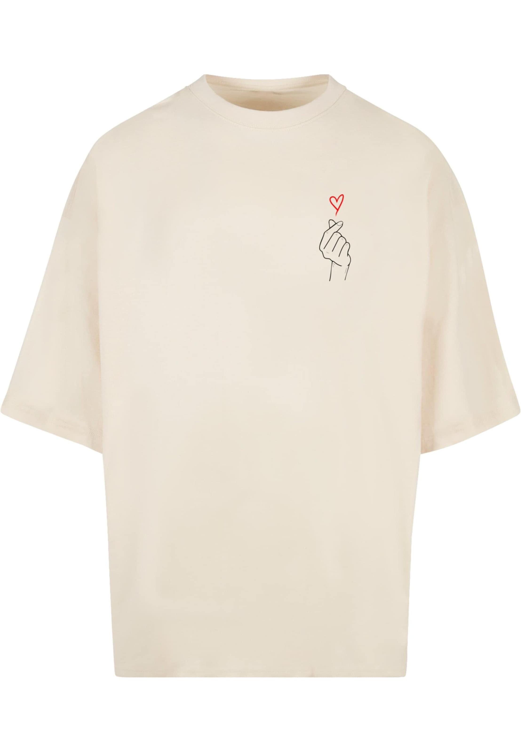 Maglietta 'K Heart' di Merchcode in bianco: frontale