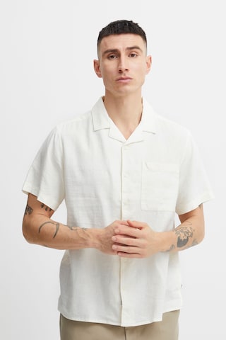 !Solid Regular Fit Skjorte 'Allan' i hvid: forside