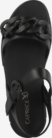 CAPRICE Strap sandal in Black