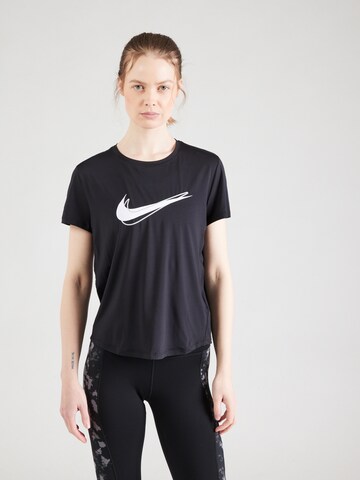 NIKE - Camiseta funcional 'ONE' en negro: frente