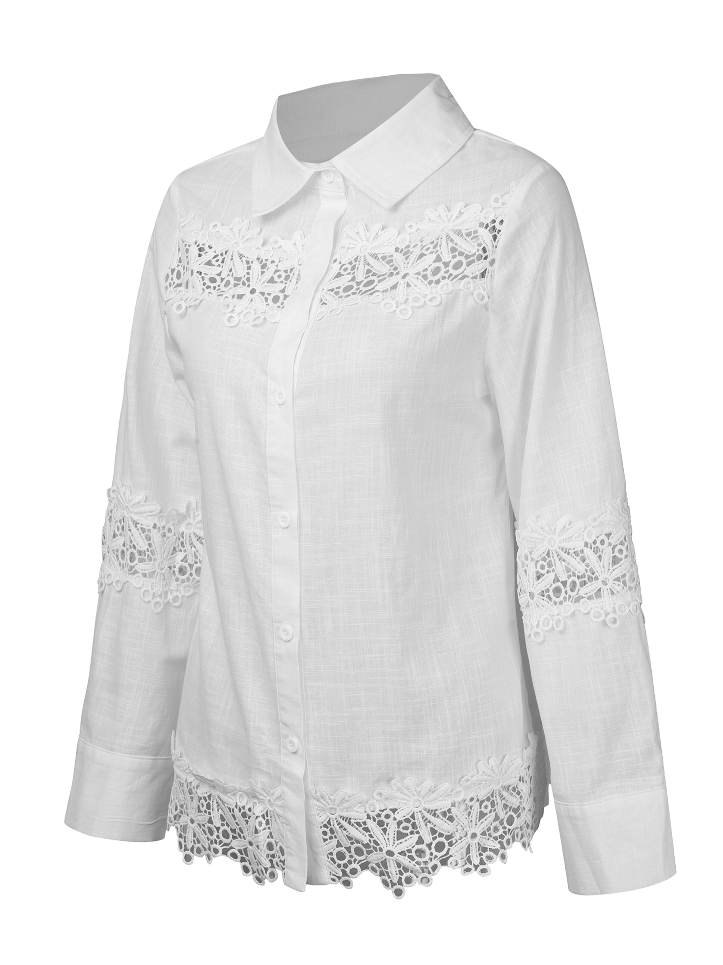 LapaPlus Bluse‌‌‌ in Weiß