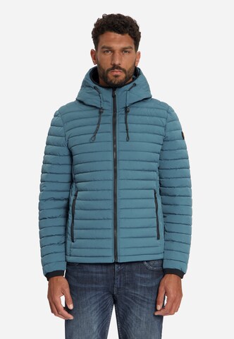 No Excess Tussenjas in Blauw: voorkant