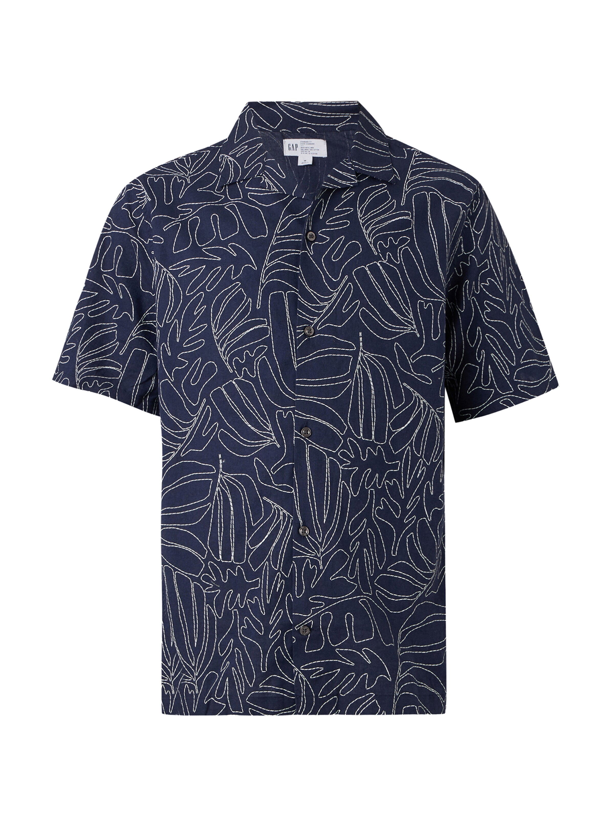 GAP Средняя посадка Рубашка в Черный: спереди