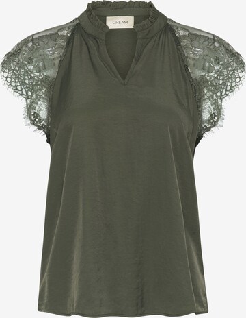 Cream Blouse 'Nola' in Green: front