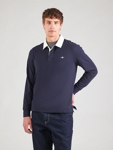 GANT Тениска в синьо: отпред