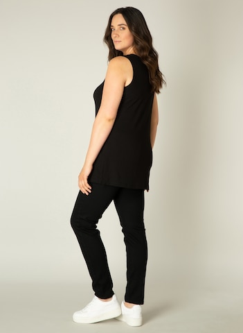 BASE LEVEL CURVY Top 'Alicia' in Black