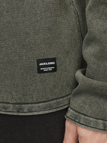JACK & JONES Regular fit Пуловер 'Leo' в зелено