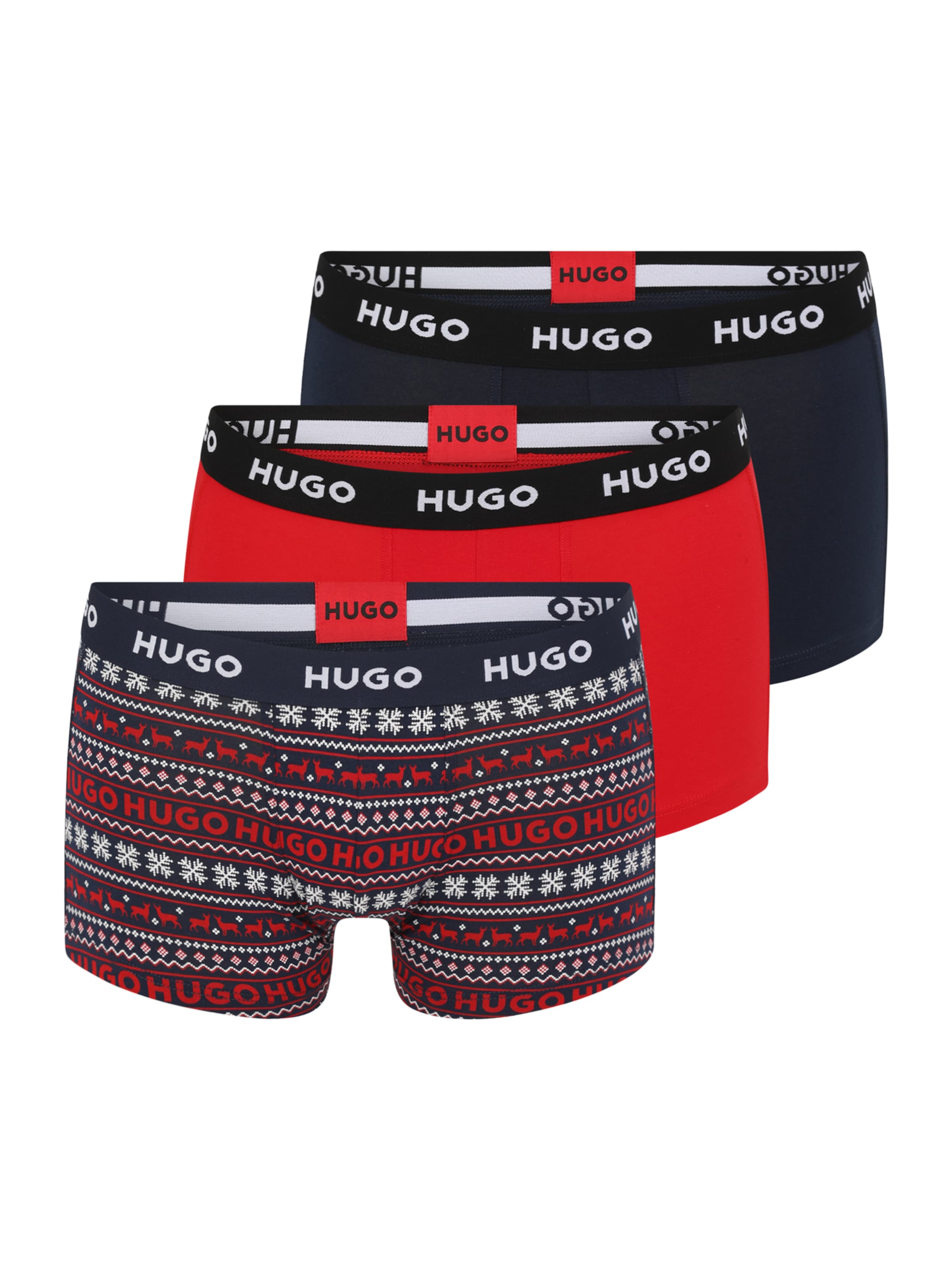 HUGO Боксерки в синьо: отпред