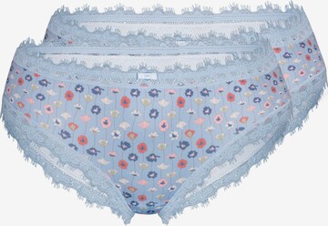 sassa Boyshorts 'ARTFUL PRINT' in Blue: front