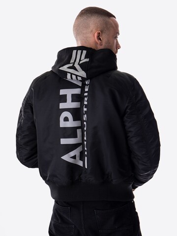 ALPHA INDUSTRIES Prechodná bunda 'MA-1 ZH' - Čierna