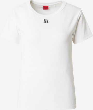 T-shirt 'Deloris' HUGO en blanc : devant