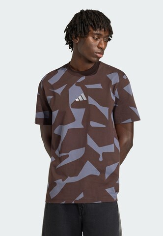 T-Shirt fonctionnel 'AMG' ADIDAS PERFORMANCE en marron : devant