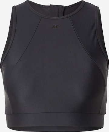 juoda 4F Biustjė Sportinio bikinio viršutinė dalis: priekis