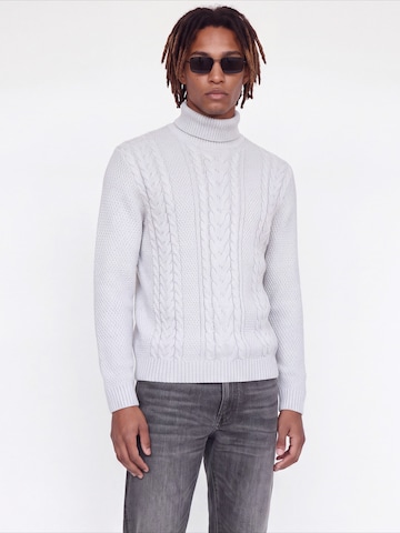 JACK & JONES Sweater 'JJJAMES' in White: front