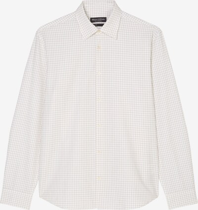 Marc O'Polo Hemd in braun / weiß, Produktansicht