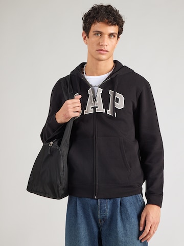 GAP Sweatvest in Zwart: voorkant