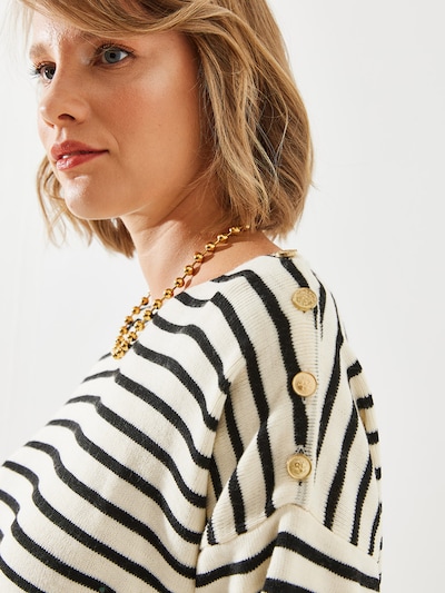 Bianco Lucci Πουλόβερ σε εκρού / μαύρο, Άποψη προϊόντος