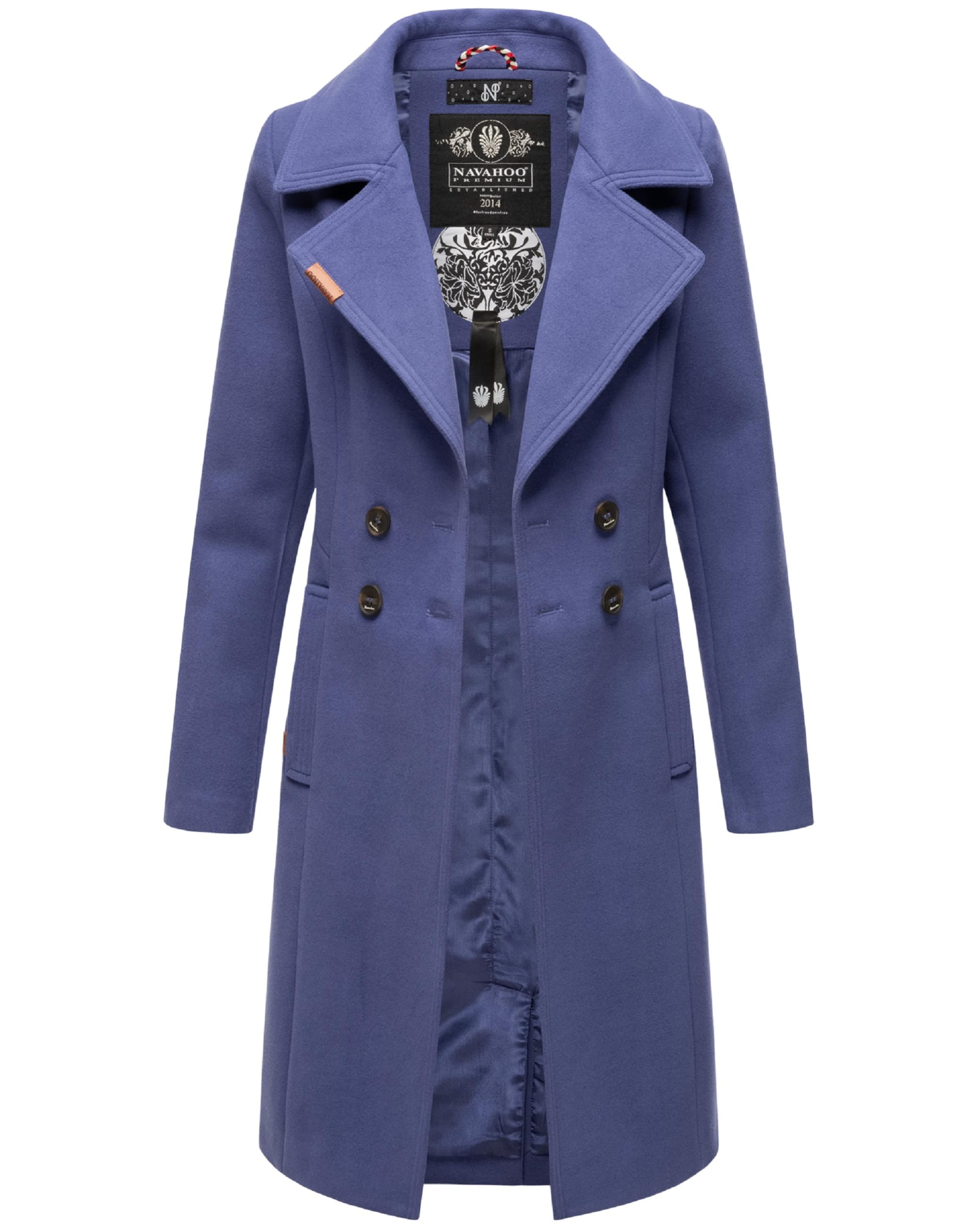 NAVAHOO Mantel 'Wooly' in Lila