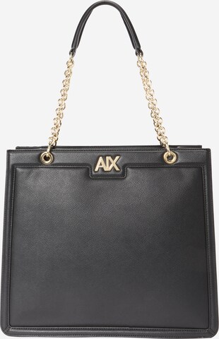 ARMANI EXCHANGE - Bolso de mano en negro: frente