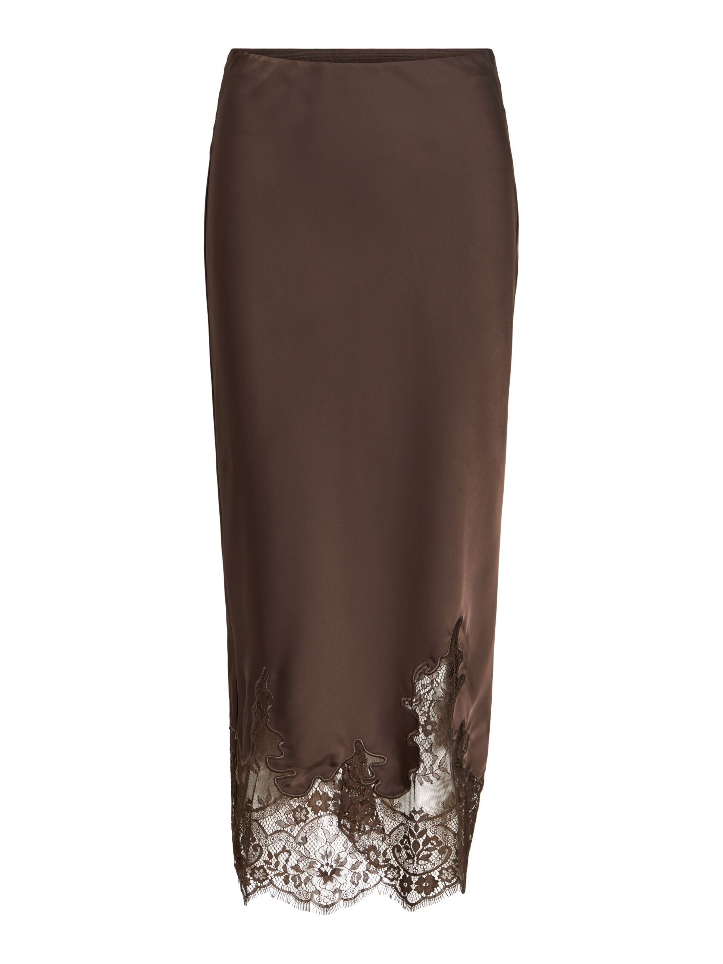 VILA Skirt in Brown: front