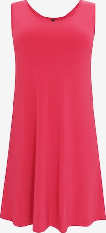 Yoek Dress ' Sleeveless ' in Pink: predná strana