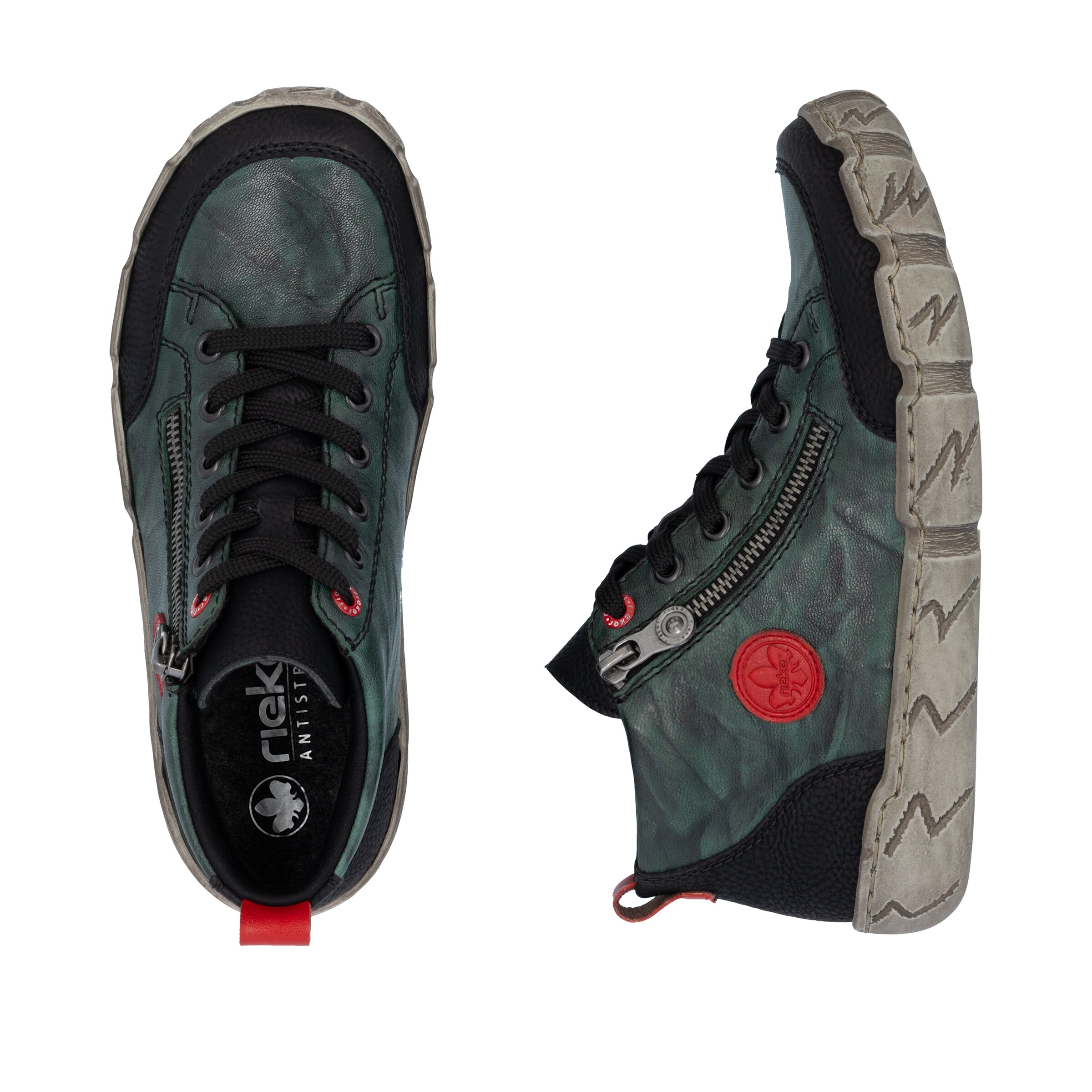 Rieker High-Top Sneakers 'L0306' in Green