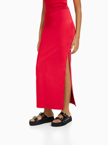 Jupe Bershka en rouge