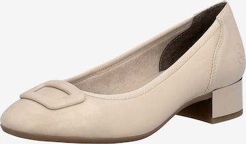 Ballerines Rieker en beige : devant
