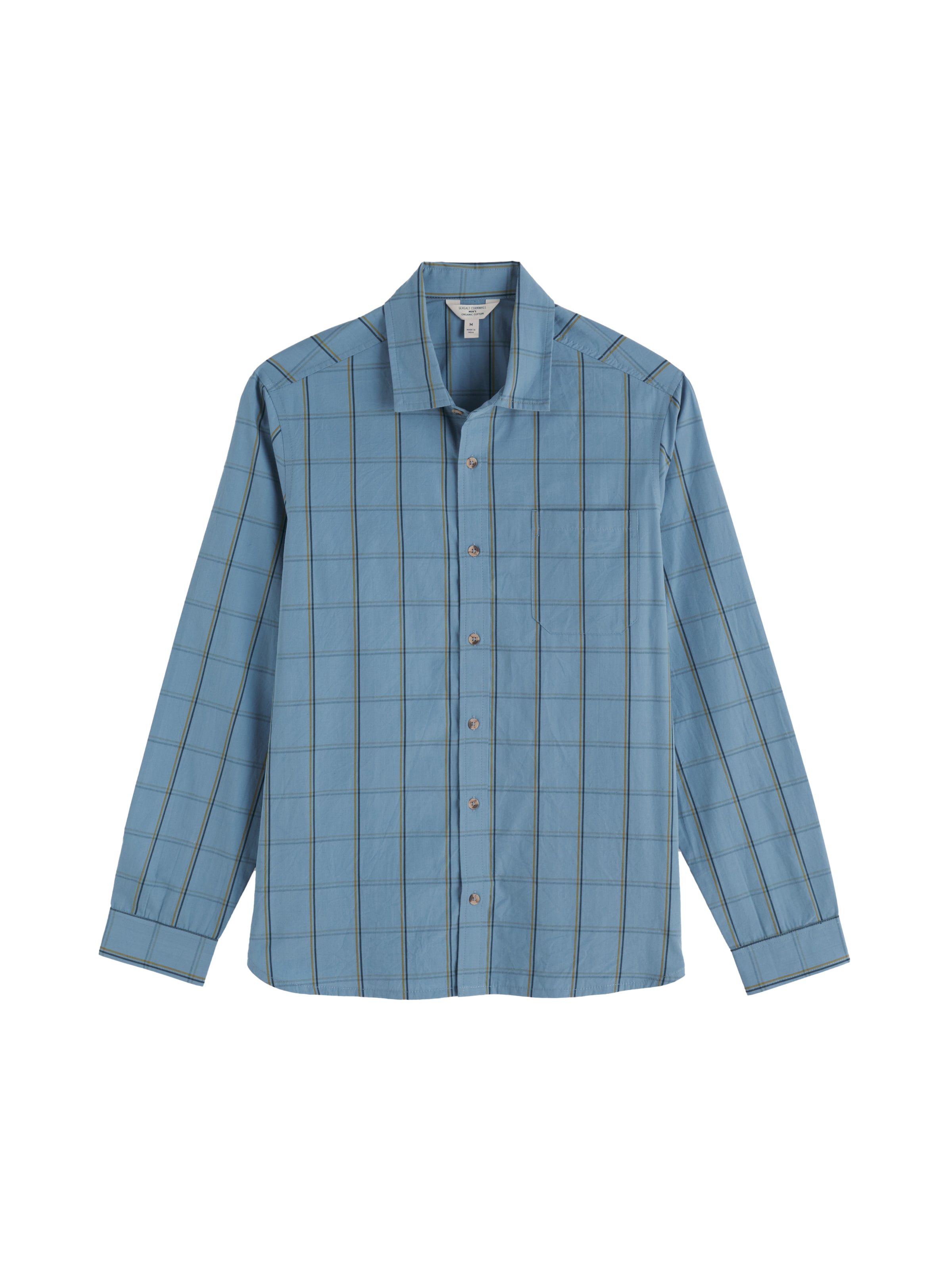 Seasalt Cornwall Regular Fit Hemd 'Banyan' in Blau: Vorderseite