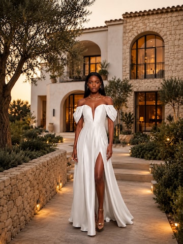 acob a porter - Vestido de noche 'TNA' en blanco