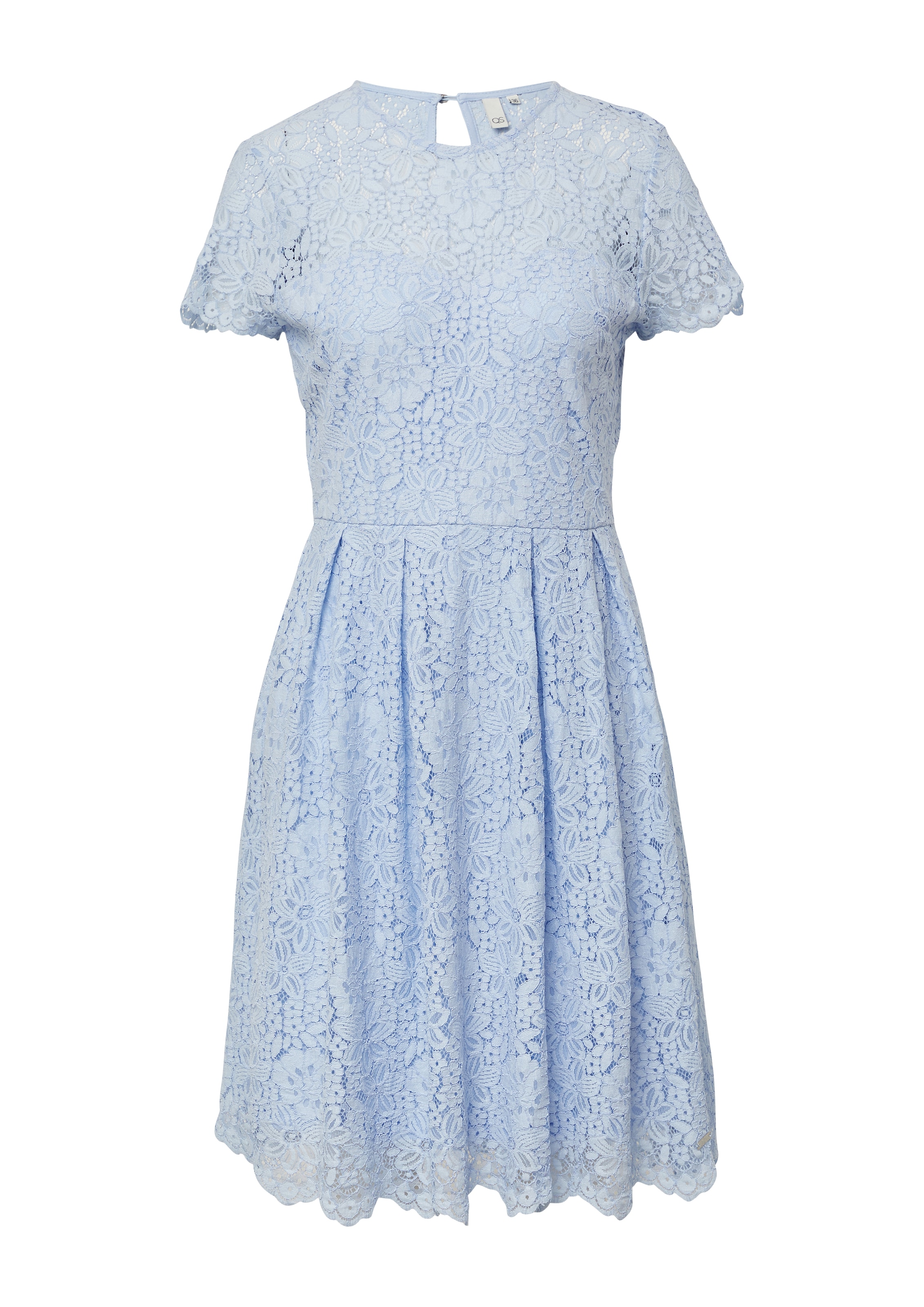 Robe de cocktail QS en bleu : devant