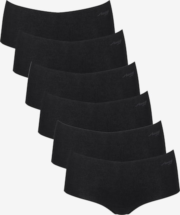 SLOGGI Boyshorts 'ZERO Modal 2.0' in Black: front