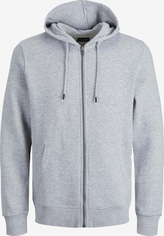 JACK & JONES Sweatjacke 'Star' in Grau: Vorderseite