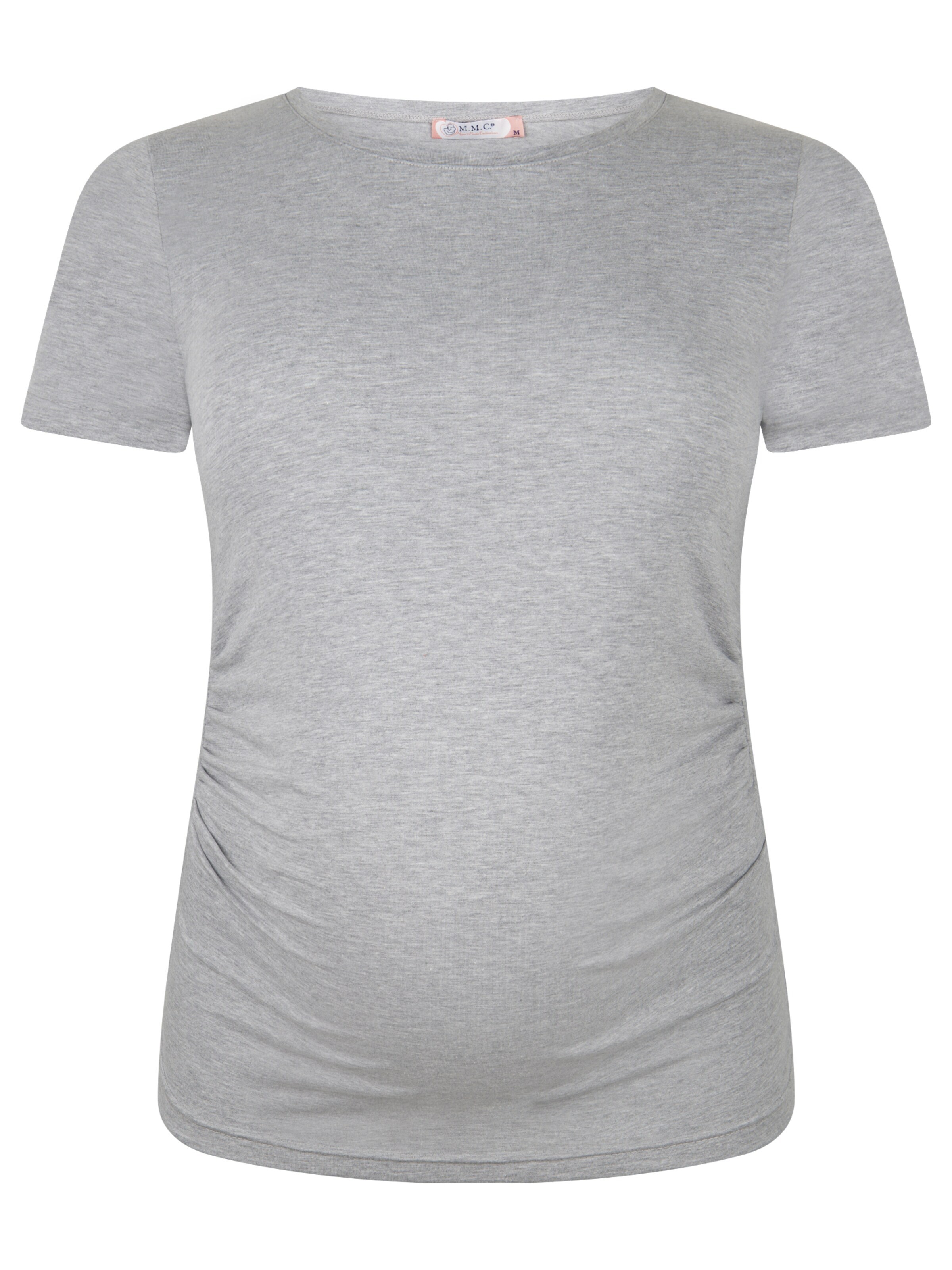 M.M.C. Shirt 'Basic Umstandsmode Kurzarm' in Grey