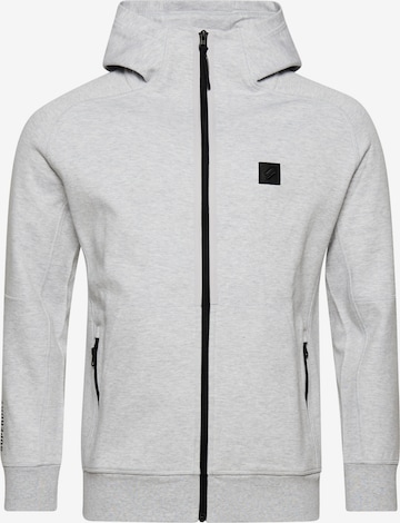 Superdry Sweatjacke 'Code Tech' in Grau: predná strana