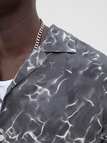 JACK & JONES Comfort fit Overhemd 'JCOInfinity' in Zwart