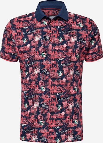 A Fish named Fred Poloshirt in Rot: predná strana