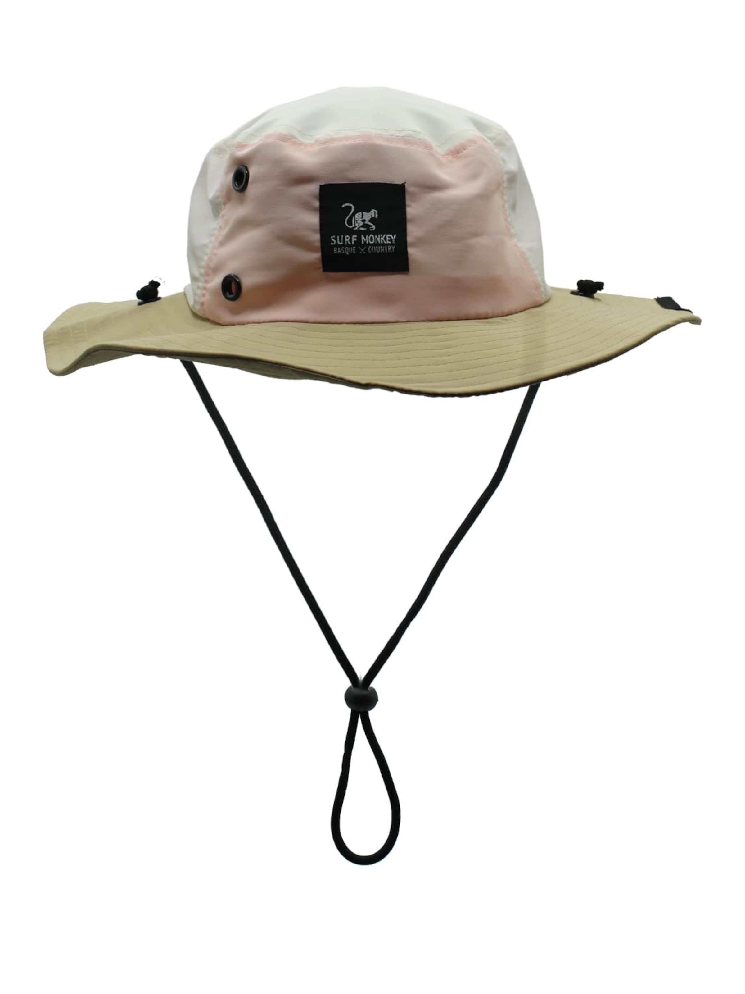 Chapeaux de sports 'Boonie' Surf Monkey en beige : devant