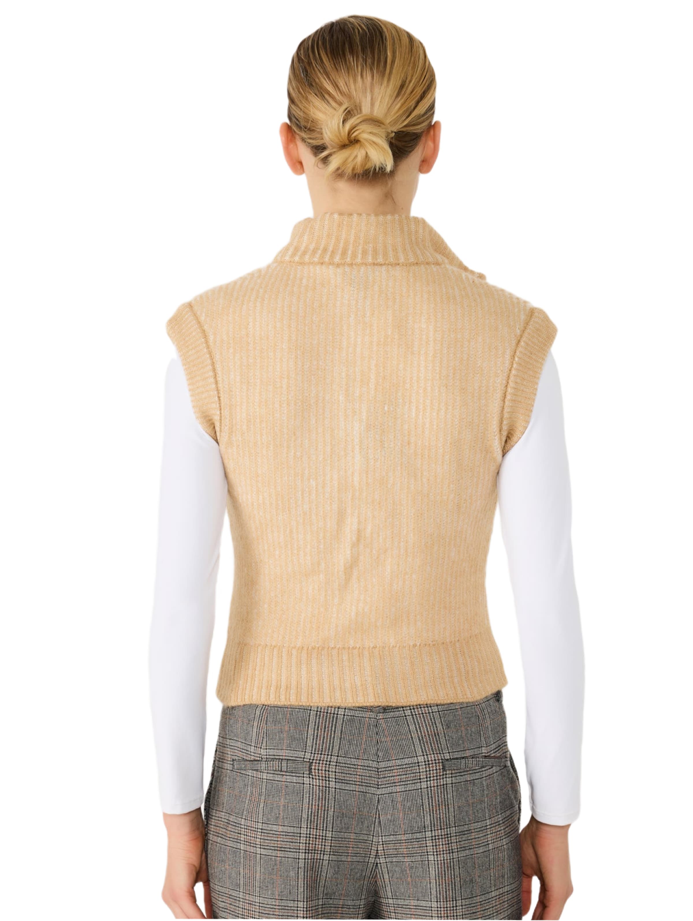 No Matter What Knitted vest in Beige