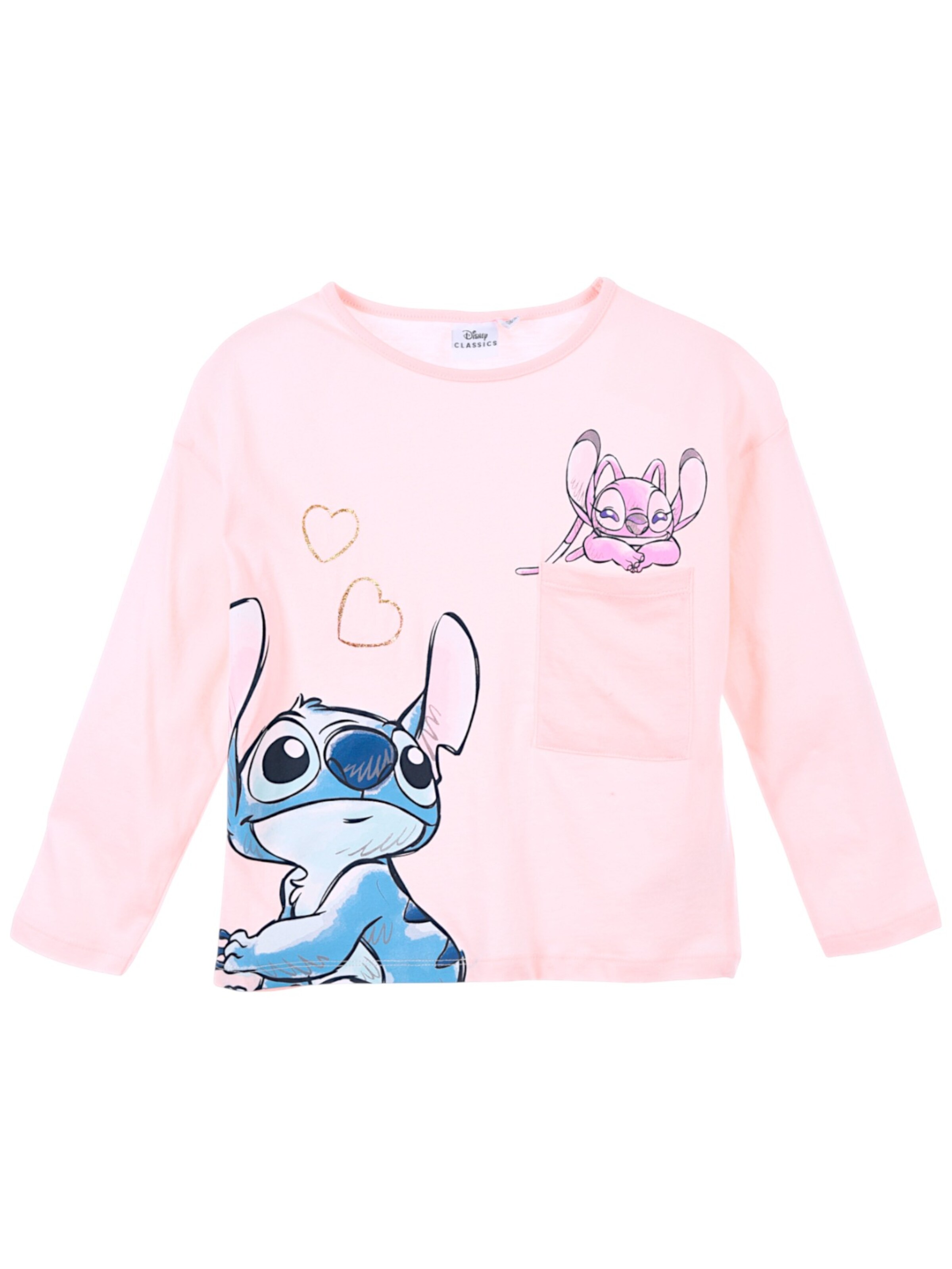 Disney Lilo & Stitch Shirt 'Disney Stitch Langarmshirt' in Rose, Item view