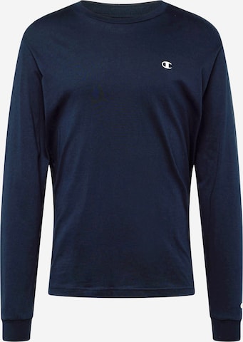 T-Shirt Champion Authentic Athletic Apparel en bleu : devant