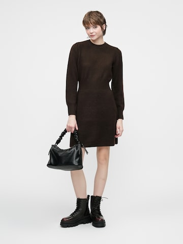 VILA Kootud kleit, värv pruun