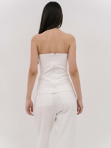 4TAILORS Top - Biela