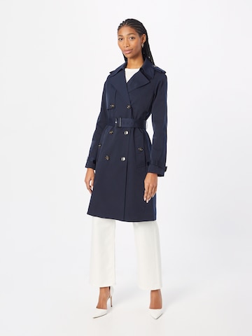 BOSS Black Between-Seasons Coat 'Conry' in Blue: front