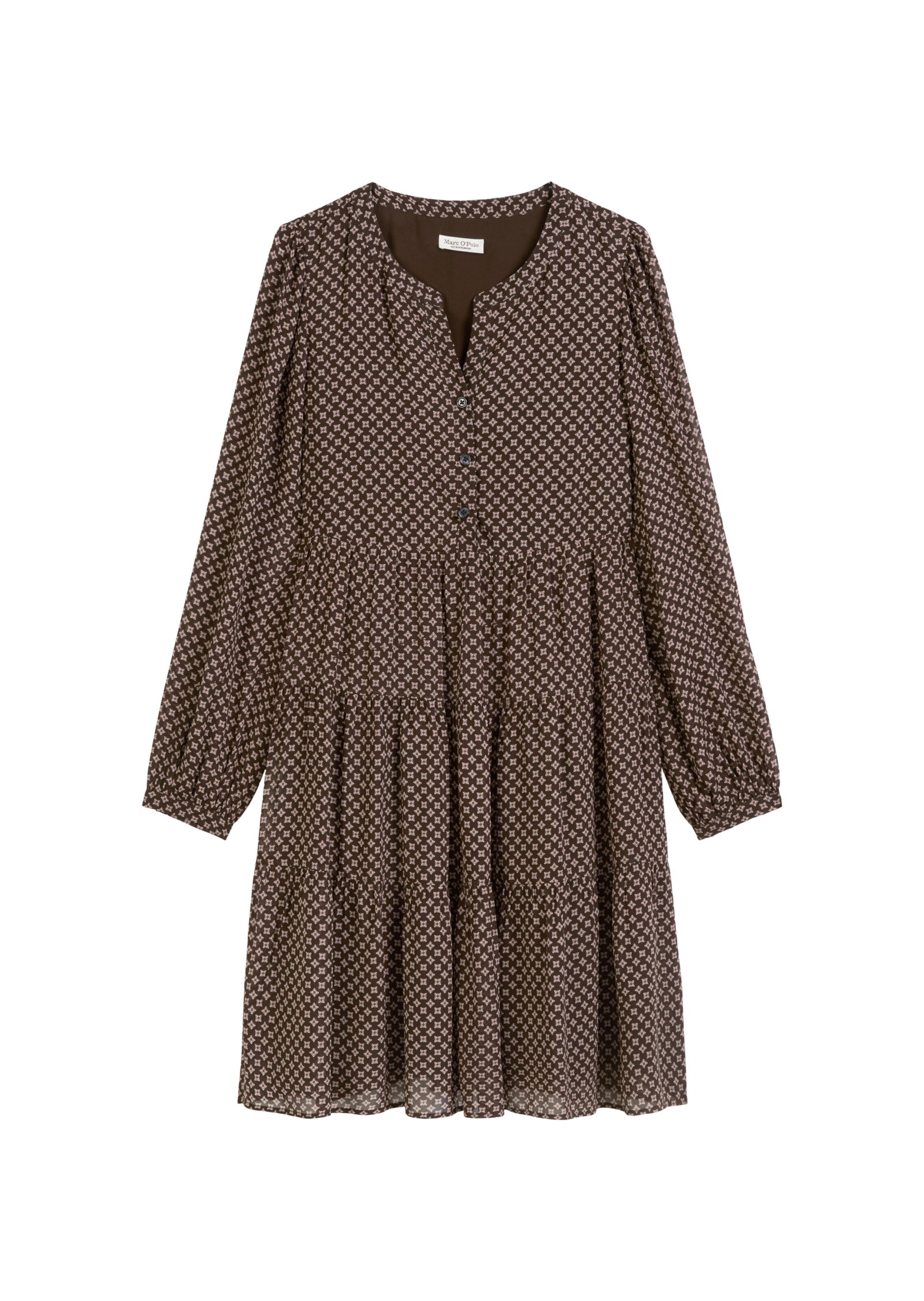 Marc O'Polo Jurk in Bruin: voorkant