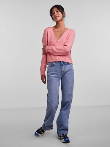 PIECES Knit Cardigan 'Ellen' in Pink